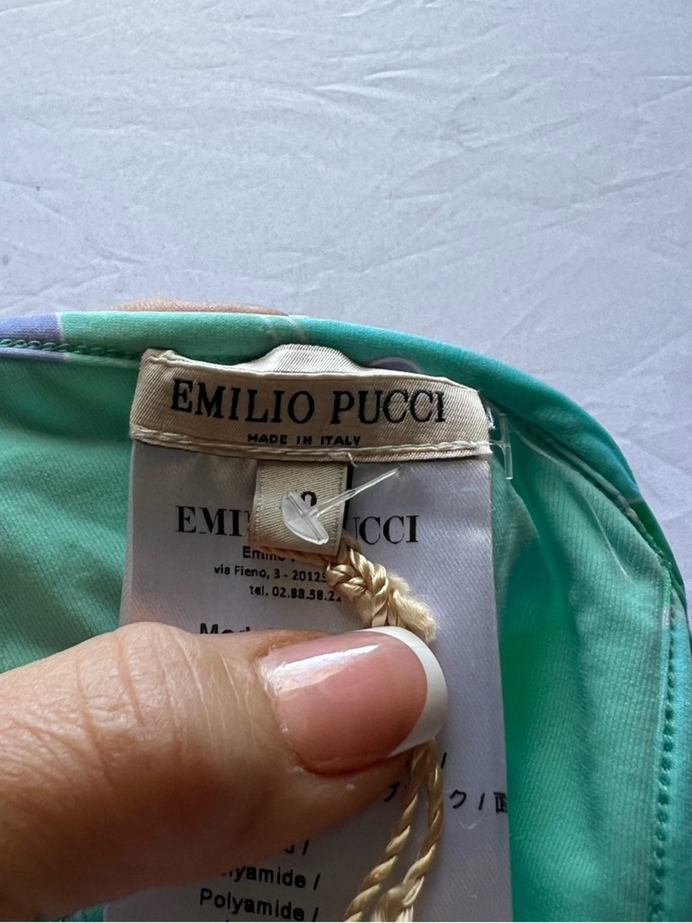 Emilio Pucci Teal and Mint Labeled Swimwear - Picture 4 of 4